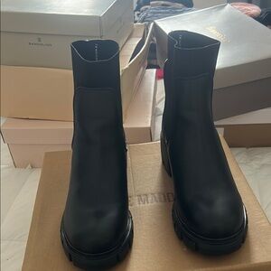 Steve Madden Black Ankle Boots